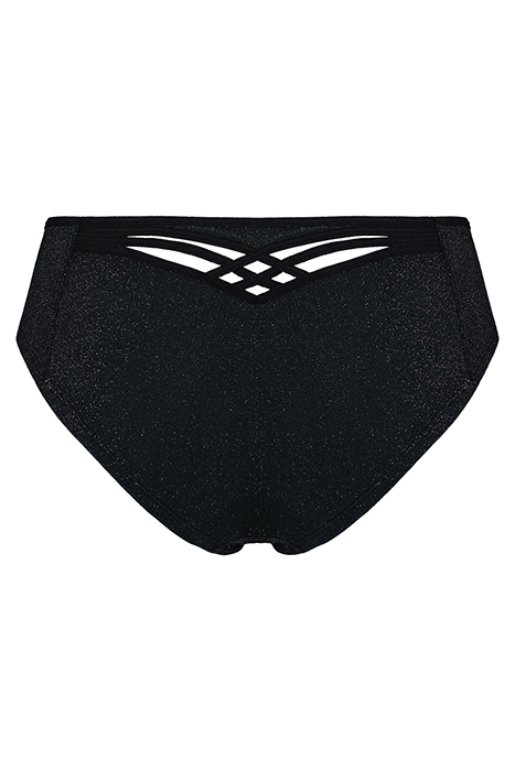 DAME DE PARIS BLACK AND SILVER LUREX BRAZILIAN BRIEFS 4