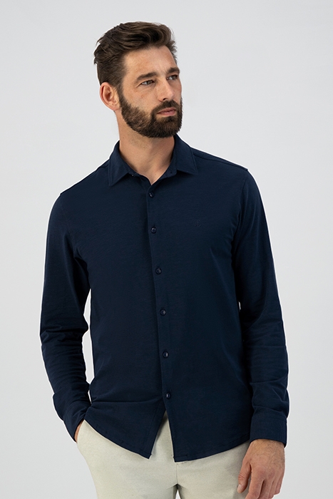 SHIRT FINE SLUB JERSEY DK. NAVY 2