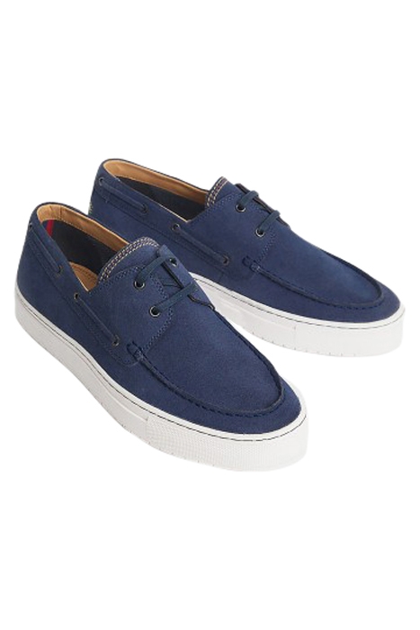 LIAM SUEDE CUPSOLE BOAT SHOE MID BLUE 2