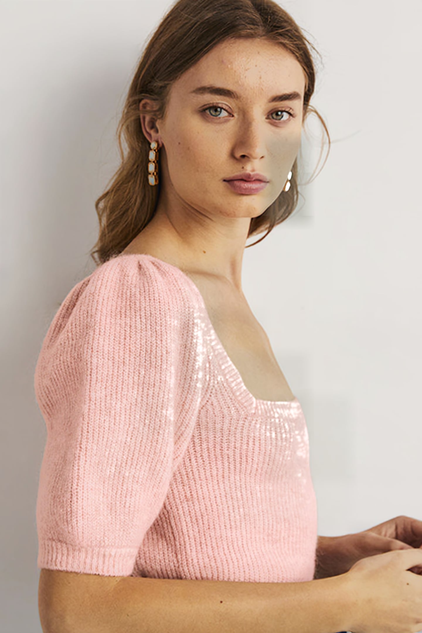 SQUARE NECK FLUFFY JUMPER PNK 5