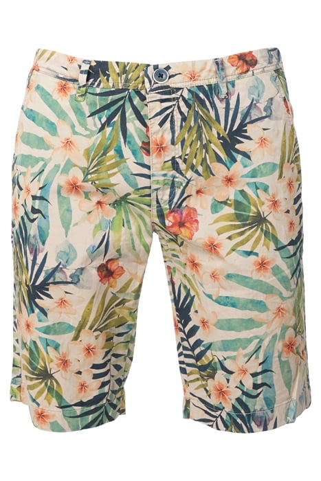 TROPIC FLOWERPRINT FANCY SHORT BROWN 1