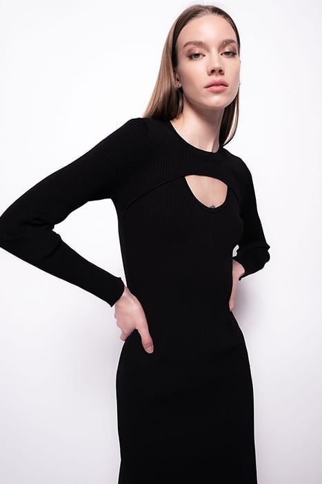 MANRESA ABITO COSTINA CREPE BLACK 5