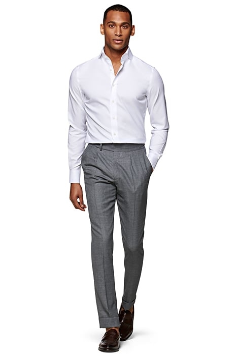 WHITE PINPOINT OXFORD EXTRA SLIM FIT SHIRT 3