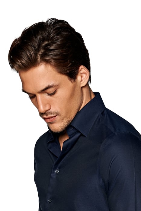 Navy Royal Oxford Extra Slim Fit Shirt 6