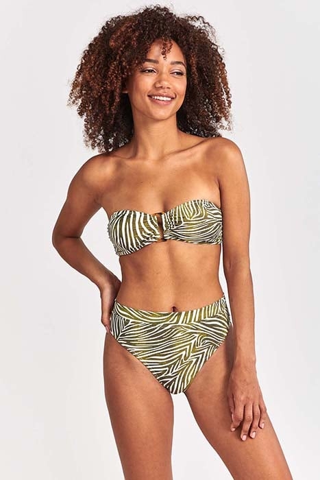 LADIES ZOE BIKINI SET ZANZIBAR ZEBRA PALMTREE GREEN 2