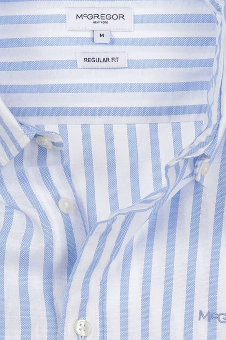 DOBBY BOLD STRIPE SHIRT L/S RF MEDIUM BLUE 4