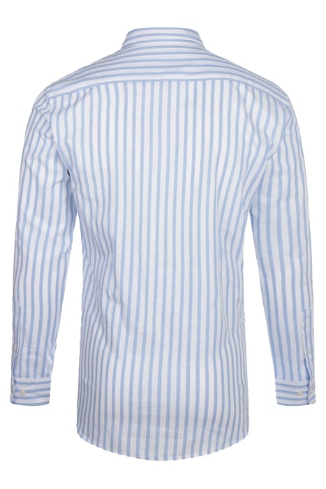 DOBBY BOLD STRIPE SHIRT L/S RF MEDIUM BLUE 2