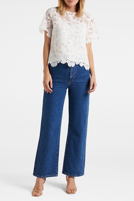 CANDICE LACE TEE PORCELAIN 3