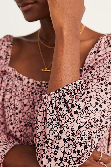 SQUARE NECK SWING JERSEY TOP PNK 4