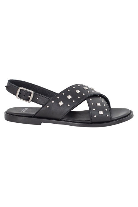 GIRLS’ BLACK STUDDED SANDALS 1