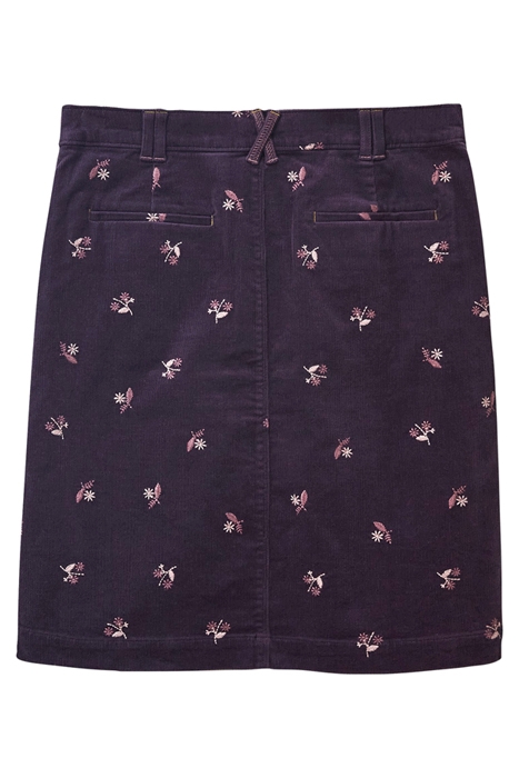 MELODY EMBROIDERED CORD SKIRT PURPLE 5