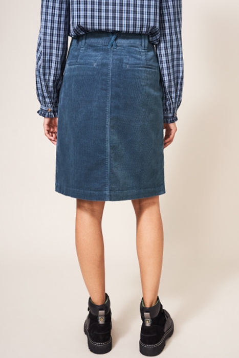 MELODY  CORD SKIRT  BLUE 2