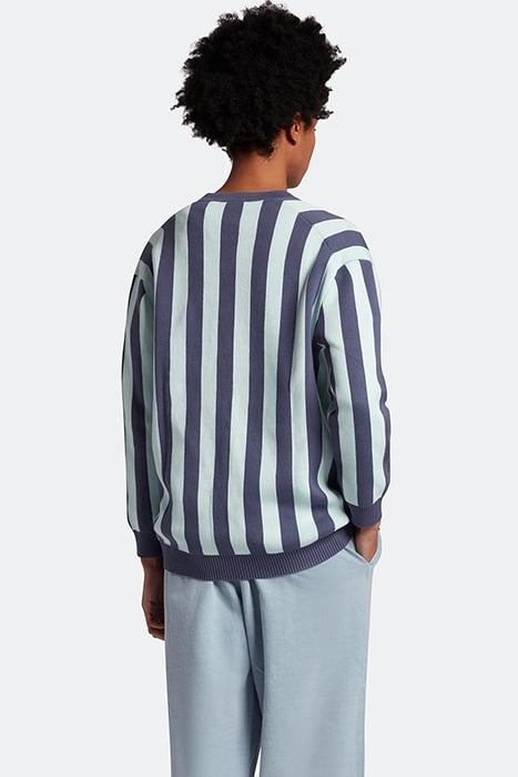 STRIPE CARDIGAN W524 NIGHTSHADE BLUE 2