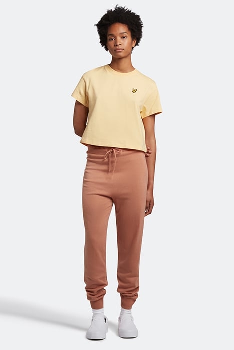 KNITTED JOGGER W795 DUSTY PEACH 1
