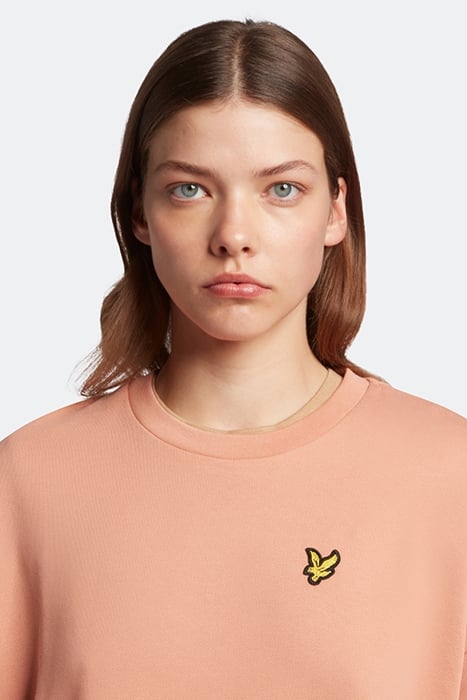 SWEATSHIRT DRESS W795 DUSTY PEACH 4