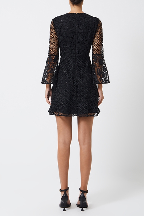 GUDRANA CABALLO LACE DRESS BLACK/BLACK SEQUINS 2