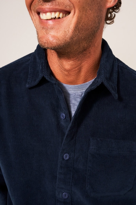 WHITWICK CORD SHIRT DARK NAVY 3