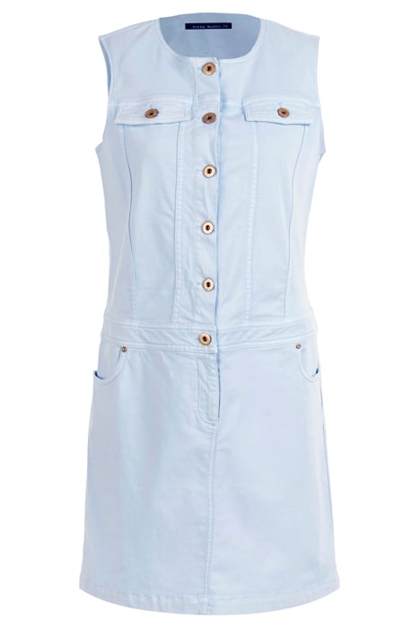 SLVS JEANS LOOK SHORT DRESS BLUE 1