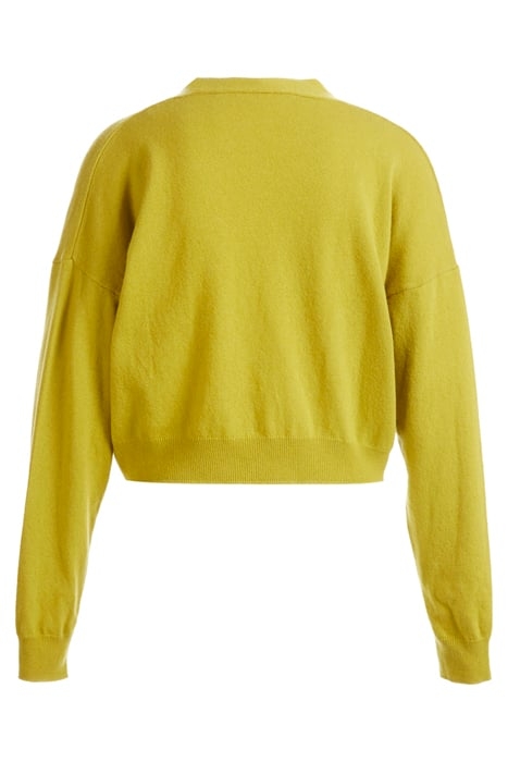 BASIC V-NECK CARDI LS GREEN 6