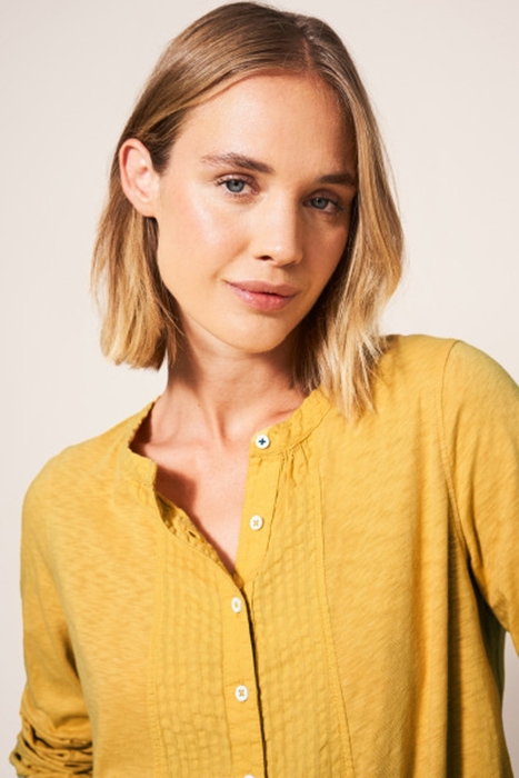 WOODLAND BUTTON THROUGH TOP MID YELLOW 3