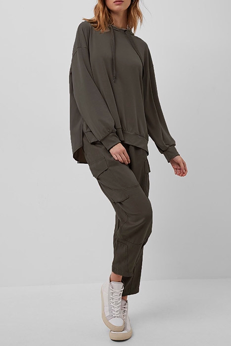 RENYA MODAL JERSEY HOODIE DEEP MOSS 1