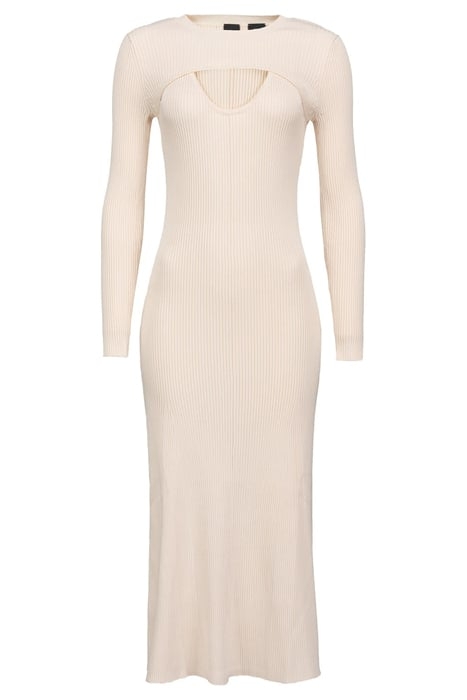 MANRESA ABITO COSTINA CREPE PARCHMENT BEIGE 5