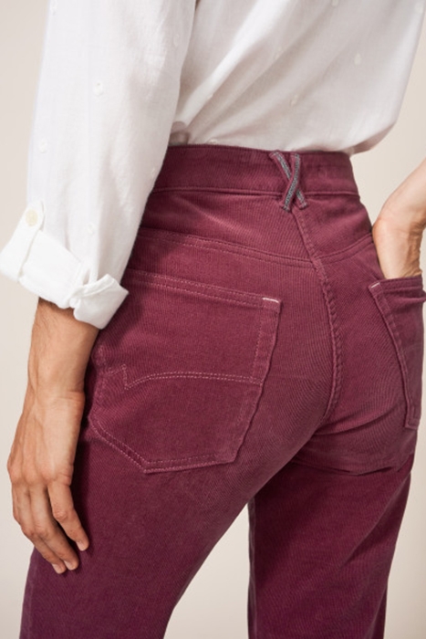 BROOKE STRAIGHT CORD TROUSER  PINK 2