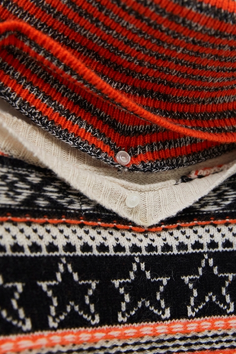 STAR FAIRISLE PONCHO NAT MLT 5