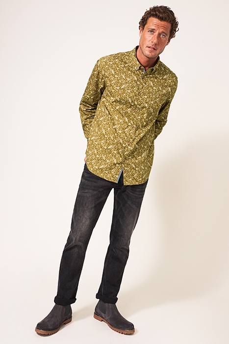 PEACOCK PRINTED SHIRT GREEN MULTI 2