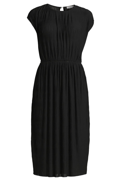WAVE PLISSÉ DRESS BLACK 4
