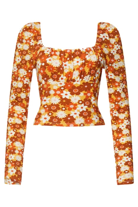 REBECA ASTRIDA ECO MED JRY TOP AMBER YELLOW MULTI 4