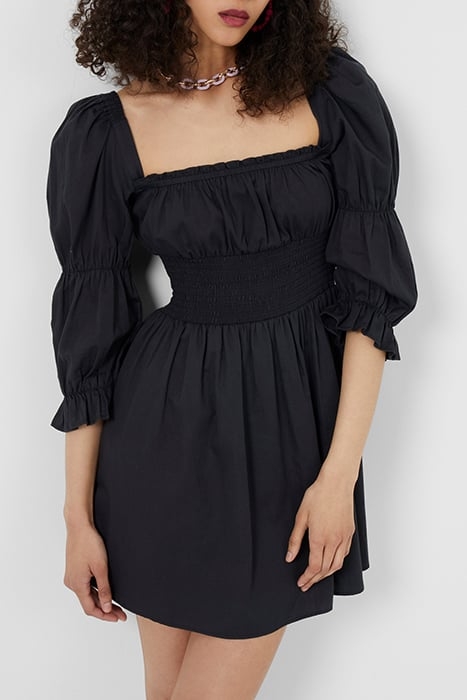 SINDEY COTTON SATIN DRESS MOONLESS NIGHT 1