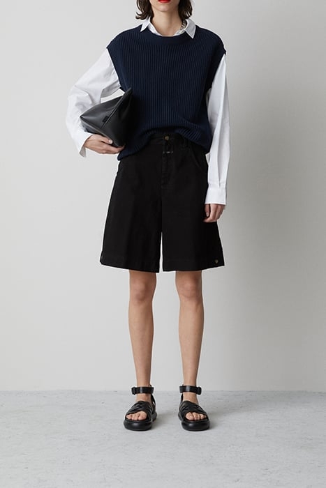 WOMEN WIDE LEG SHORTS BLACK 5