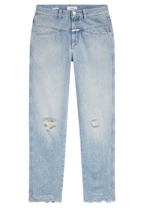 WOMEN PEDAL PUSHER JEANS LIGHT BLUE 8