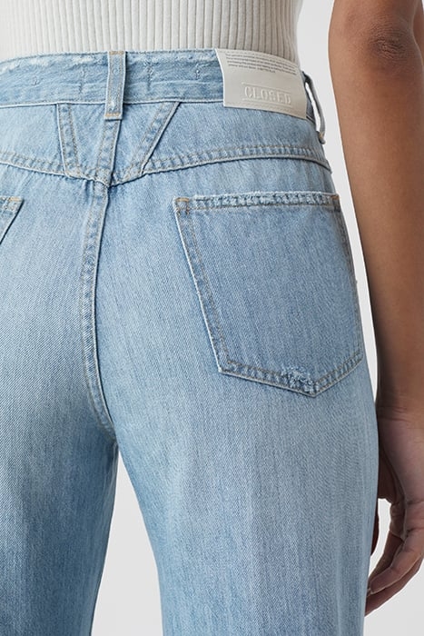 WOMEN PEDAL PUSHER JEANS LIGHT BLUE 6