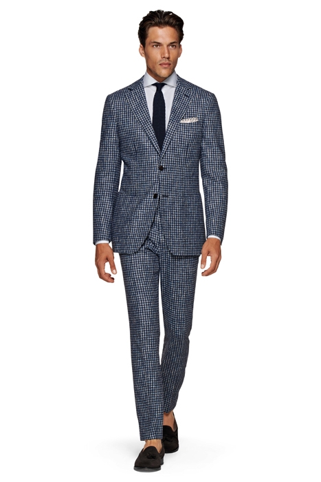 MID BLUE HOUNDSTOOTH HAVANA SUIT 1