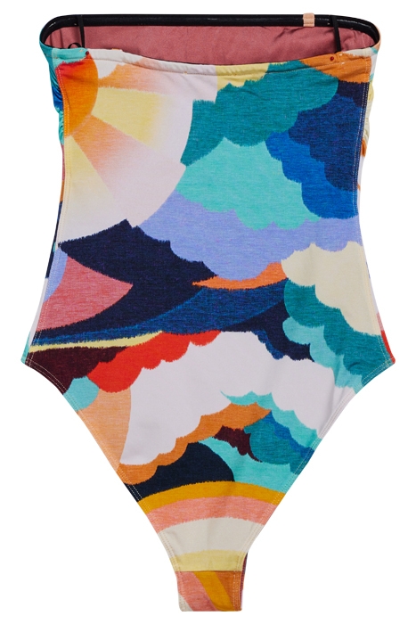 "UP ABOVE IN THE SKY" PRINT SWIMSUIT SUNSET 2