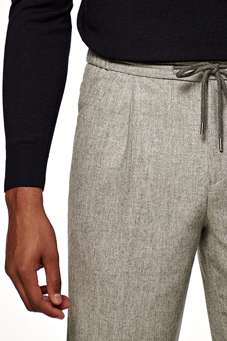 LIGHT GREY DRAWSTRING AMES TROUSERS 6