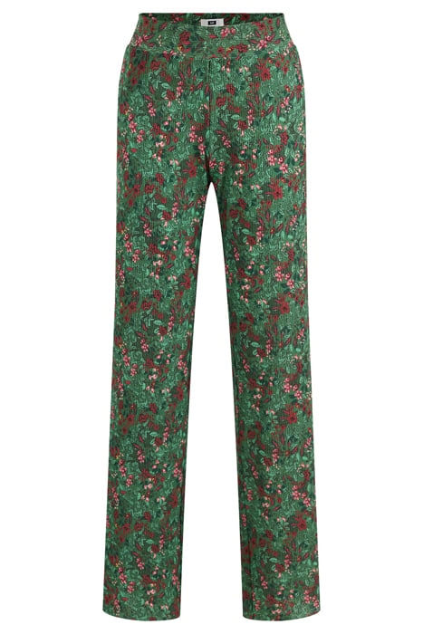 LADIES PANTS WITH DESIGN AND STRUCTURE GREEN 1