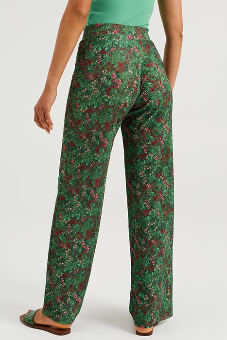 LADIES PANTS WITH DESIGN AND STRUCTURE GREEN 3