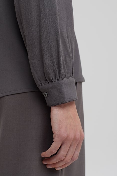 GATHERED BLOUSE DARK NICKEL 5