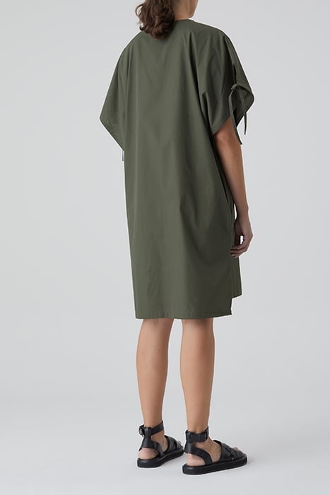 GATHERED DRESS PINE GREEN 2