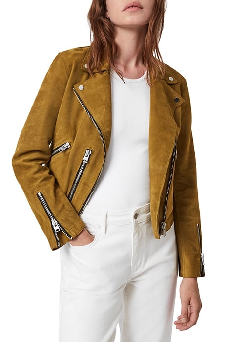 UNLINED FERN BIKER KHAKI YELLOW 1
