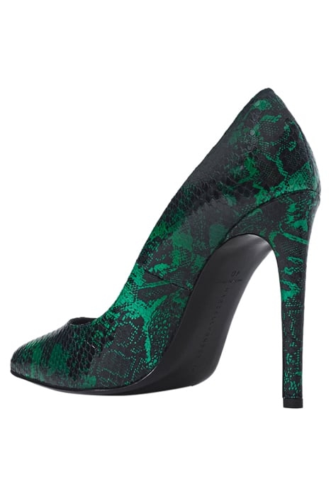 ICON LOGO PUMPS SNAKE PRINT GREEN 4