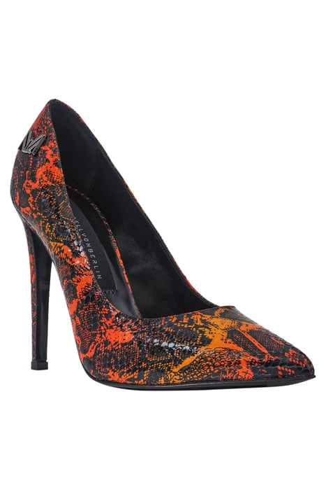 ICON LOGO PUMPS SNAKE PRINT ORANGE 2