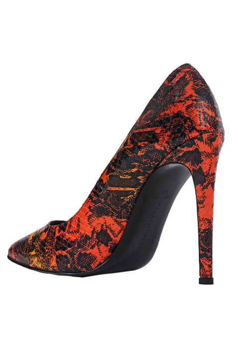 ICON LOGO PUMPS SNAKE PRINT ORANGE 4