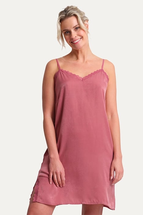 NW 1P NIGHTDRESS NENNA SATIN ANTIQUE ROSE 2