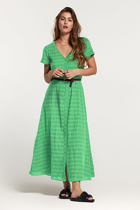 BRAZIL DRESS TASMANIA STRIPE FRESH GREEN 3