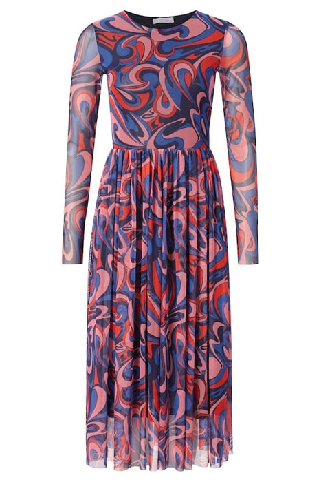 MESH DRESS RECYCLED MIDNIGHT BLUE 1