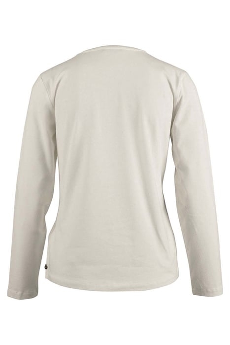 CREW NECK TEE LS + DECO WHITE 2